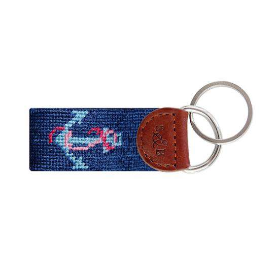 Delta Gamma Needlepoint Key Fob in Navy by Smathers & Branson - Country Club Prep
