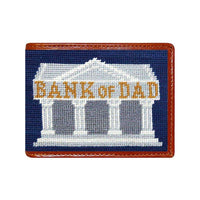 Bank of Dad Needlepoint Wallet by Smathers & Branson - Country Club Prep