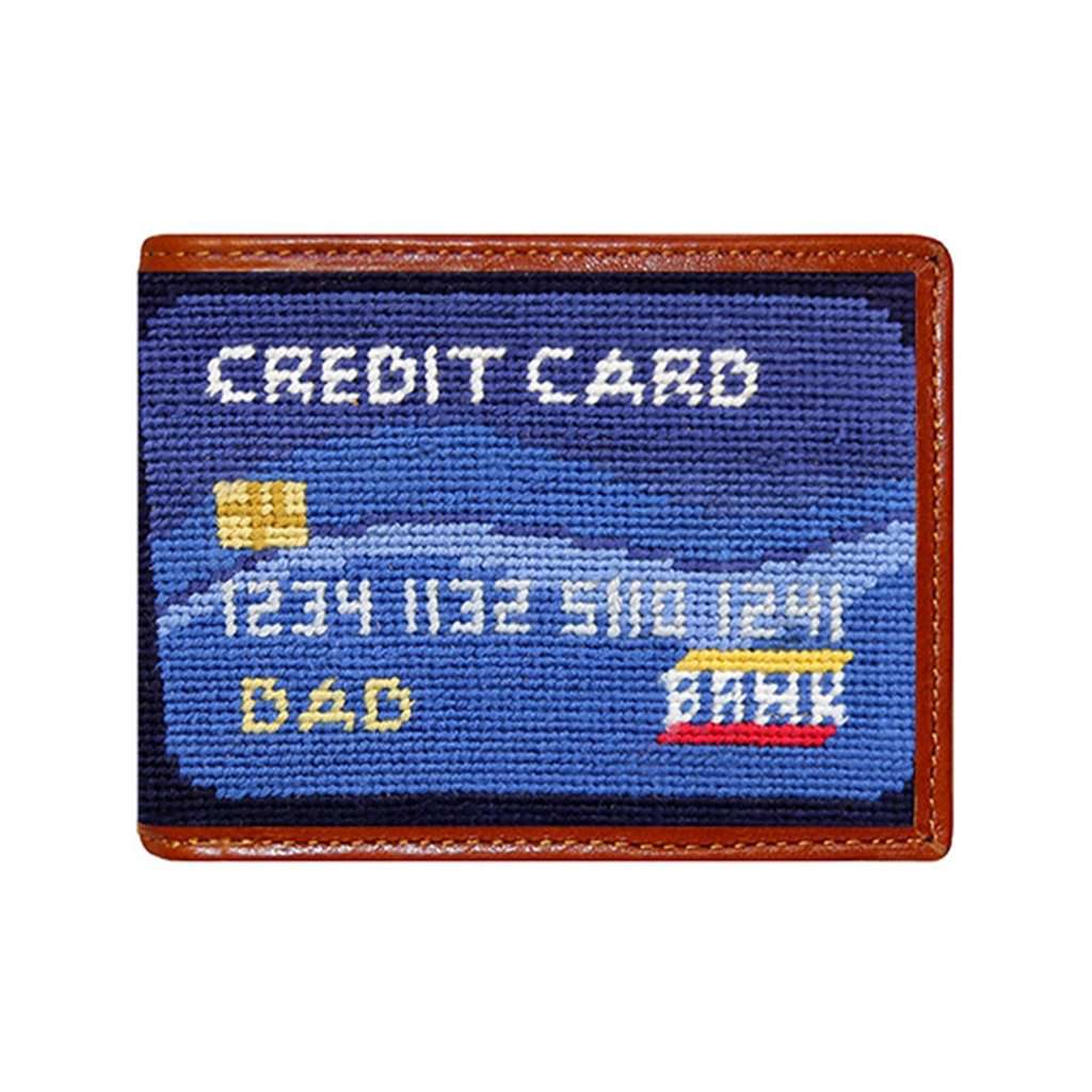 Dad's Credit Card Needlepoint Bi-Fold Wallet by Smathers & Branson - Country Club Prep