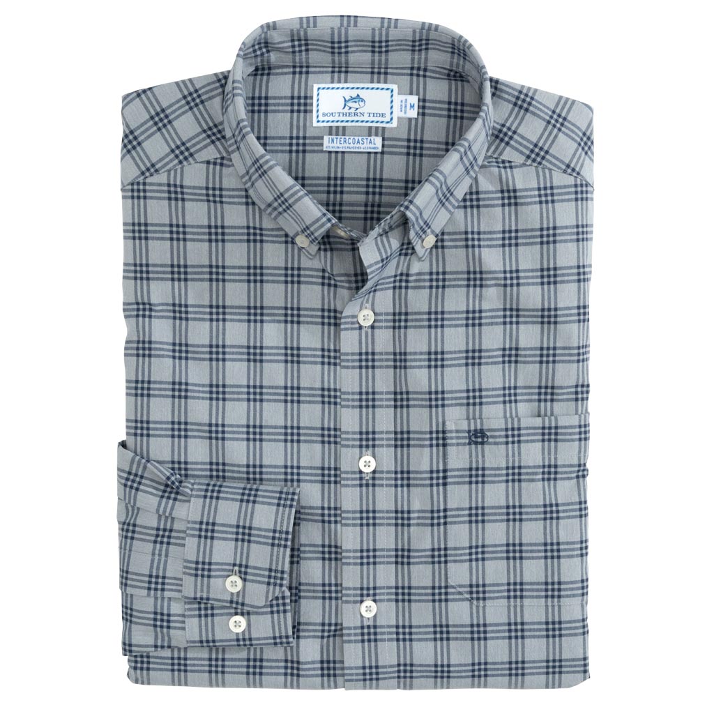 Intercoastal Heather Check Performance Sportshirt by Southern Tide - Country Club Prep