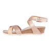 Lola Natural Leather Sandal in Metallic Rose by Birkenstock - Country Club Prep