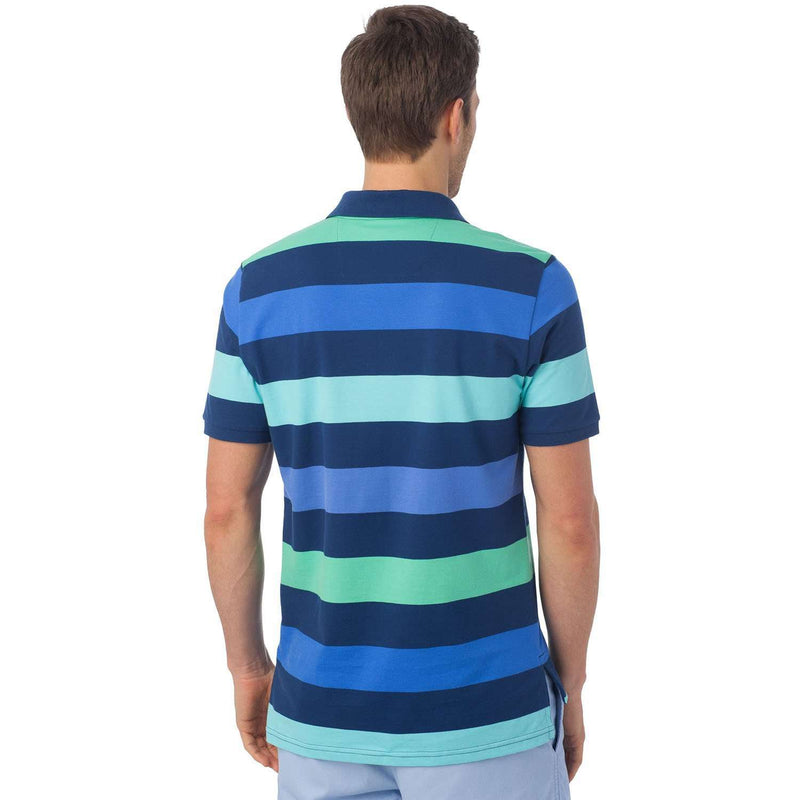 Sea Stripe Polo in Seven Seas Stripe by Southern Tide - Country Club Prep