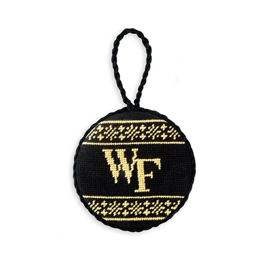 Wake Forest Fairisle Needlepoint Ornament by Smathers & Branson - Country Club Prep