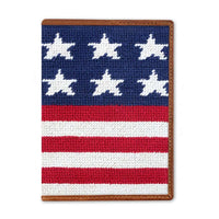 Old Glory Needlepoint Passport Case by Smathers & Branson - Country Club Prep