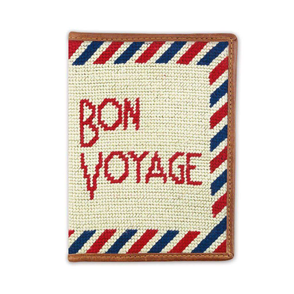 Bon Voyage Needlepoint Passport Case by Smathers & Branson - Country Club Prep
