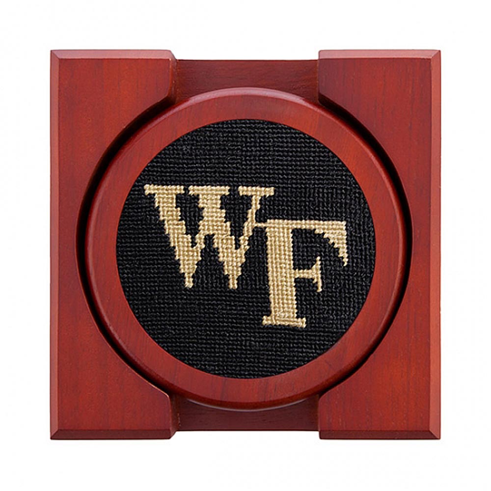 Wake Forest Needlepoint Coasters by Smathers & Branson - Country Club Prep