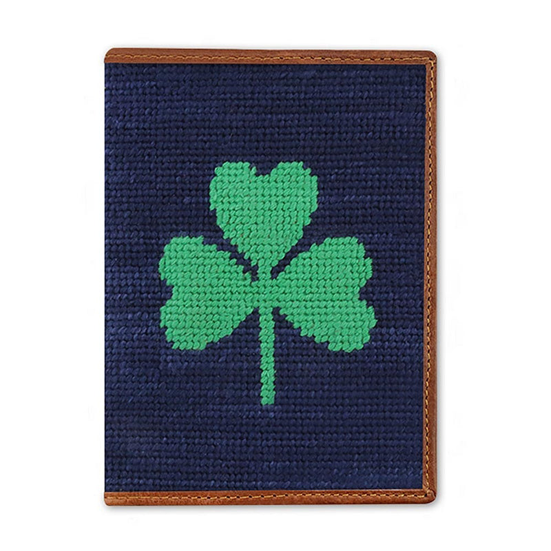 Shamrock Needlepoint Passport Case by Smathers & Branson - Country Club Prep