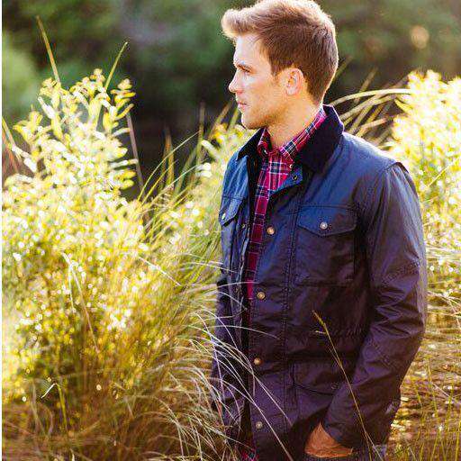 Maritime Wax Jacket in Blue Depths by Southern Tide - Country Club Prep