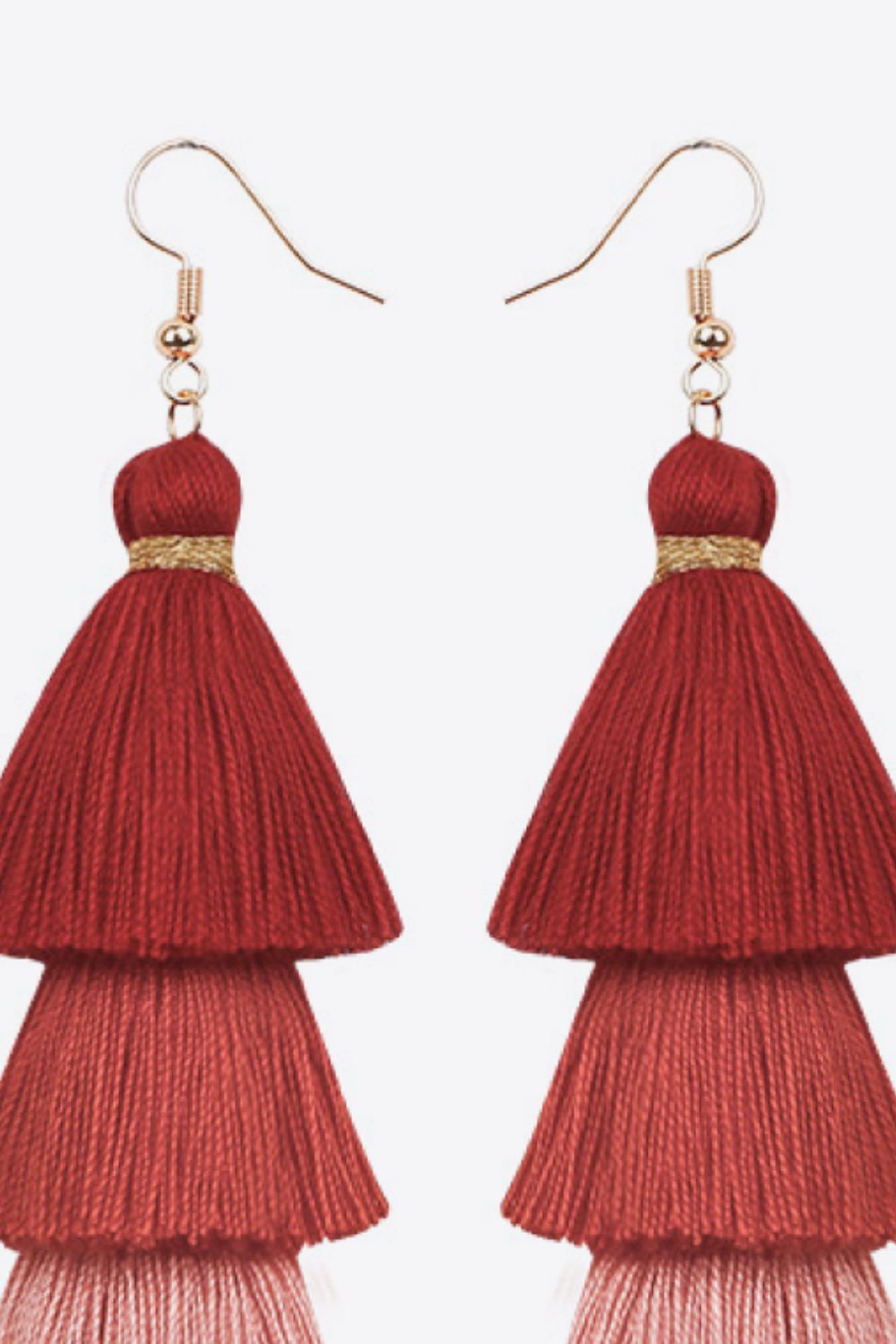 Layered Tassel Earrings - Country Club Prep