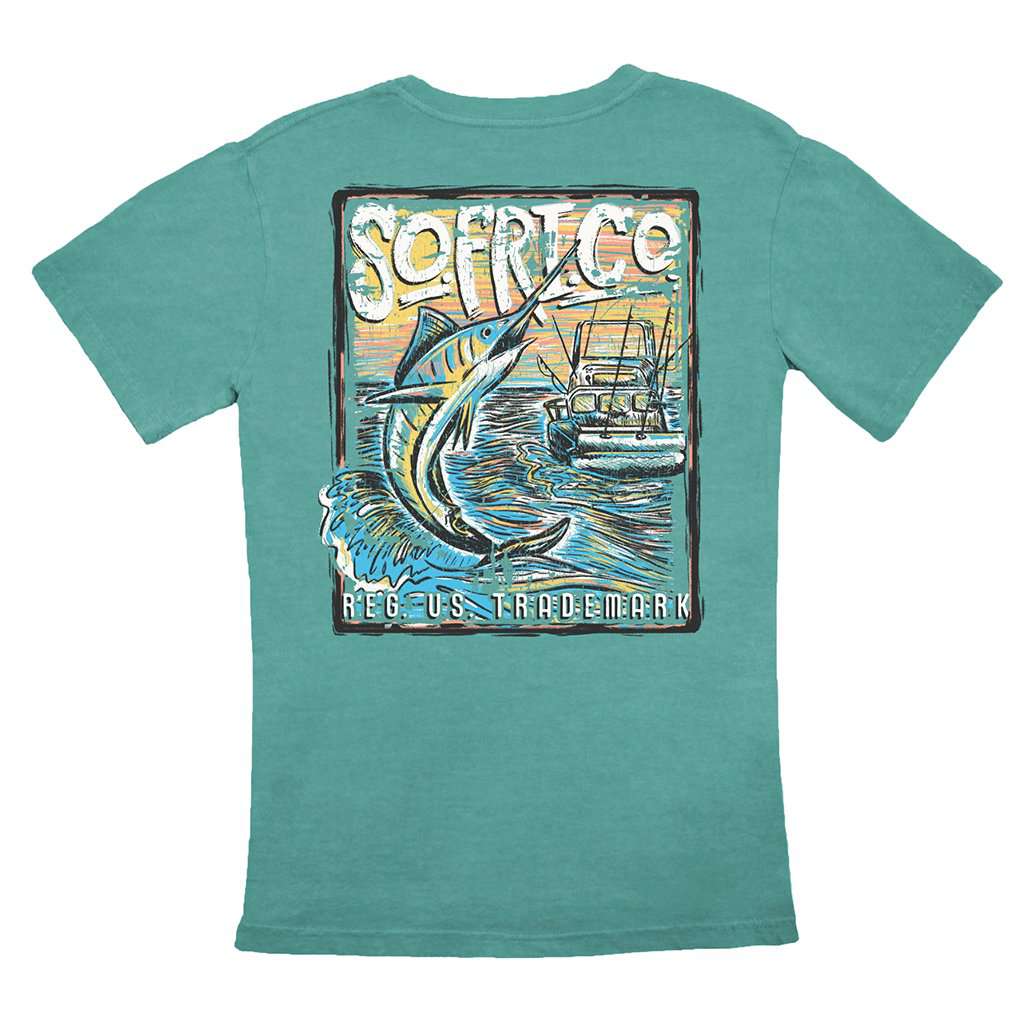 Marine Marlin Tee by Southern Fried Cotton - Country Club Prep