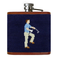Mulligan Needlepoint Flask by Smathers & Branson - Country Club Prep