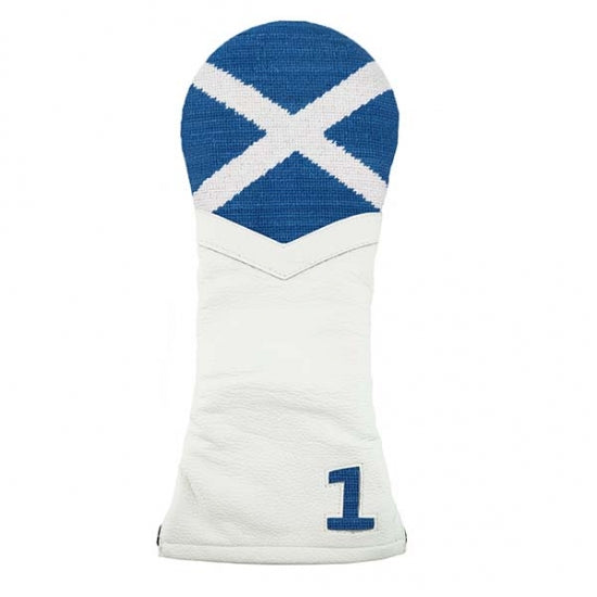 Big Scottish Flag Needlepoint Driver Headcover by Smathers & Branson - Country Club Prep