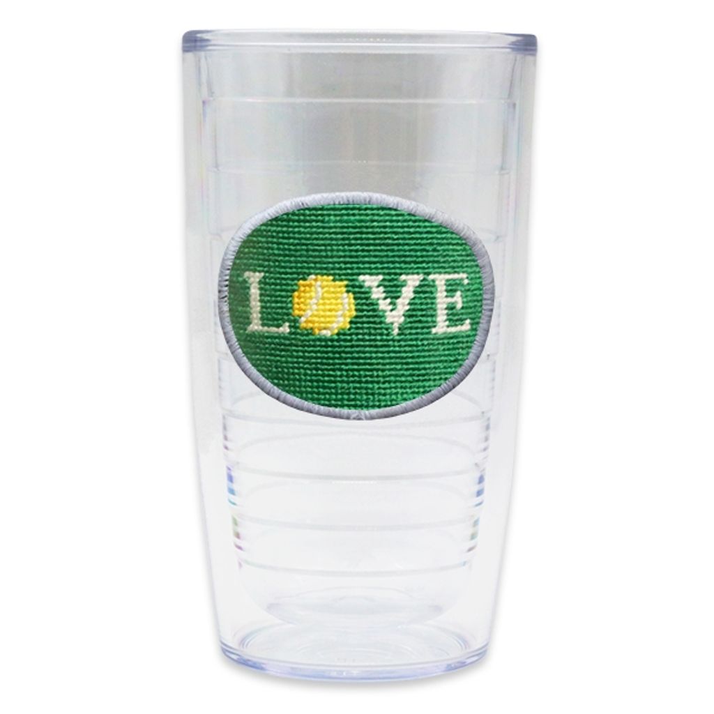 Love All Needlepoint Tumbler by Smathers & Branson - Country Club Prep