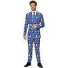 Blue Nordic Christmas Suit by Suitmeister - Country Club Prep