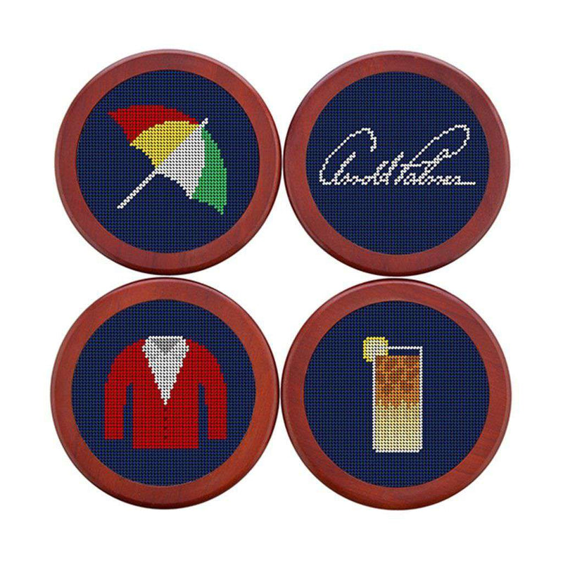 Arnold Palmer Needlepoint Coasters by Smathers & Branson - Country Club Prep