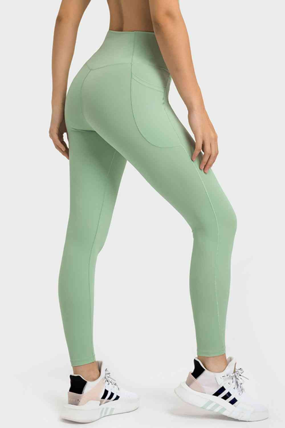 Bamboo Leggings With Bo Tee Mint Green Gym Leggings Women's