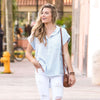 Sundance Popover in Captain Blue by The Southern Shirt Co. - Country Club Prep