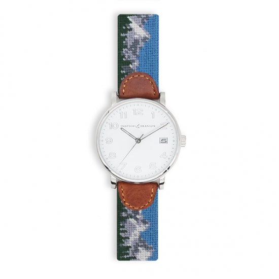 Tetons Needlepoint Watch by Smathers & Branson - Country Club Prep