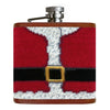 Santa Needlepoint Flask by Smathers & Branson - Country Club Prep