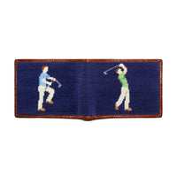 Mulligan Needlepoint Bi-Fold Wallet by Smathers & Branson - Country Club Prep