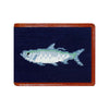 Tarpon Needlepoint Bi-Fold Wallet in Dark Navy by Smathers & Branson - Country Club Prep