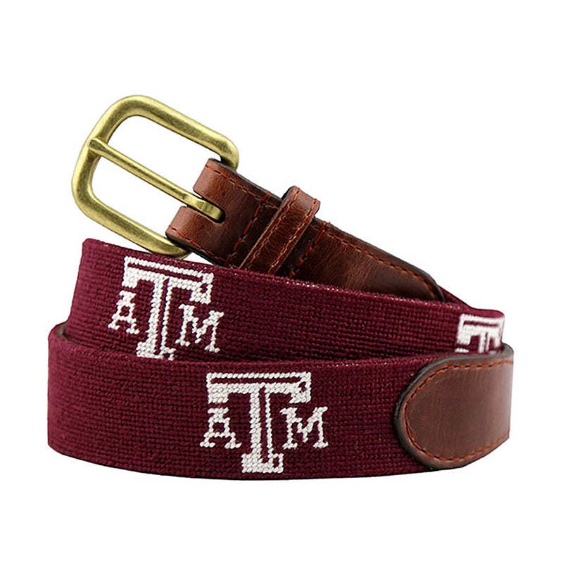 Texas A&M Needlepoint Belt by Smathers & Branson - Country Club Prep