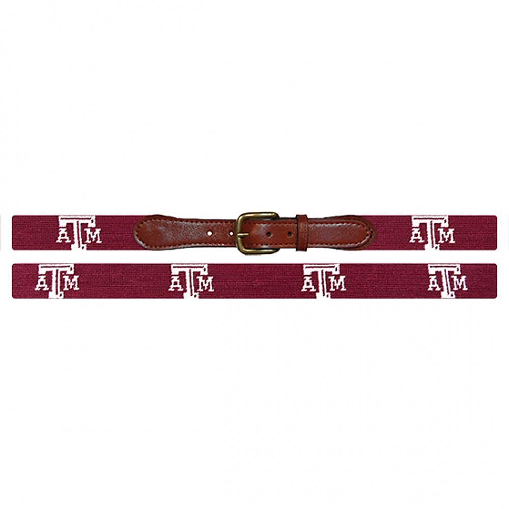 Texas A&M Needlepoint Belt by Smathers & Branson - Country Club Prep