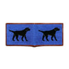 Black Lab Needlepoint Bi-Fold Wallet in Navy by Smathers & Branson - Country Club Prep