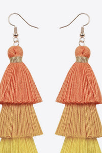 Layered Tassel Earrings - Country Club Prep