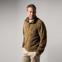 Melange Shag Sherpa Snap Pullover by True Grit - Country Club Prep