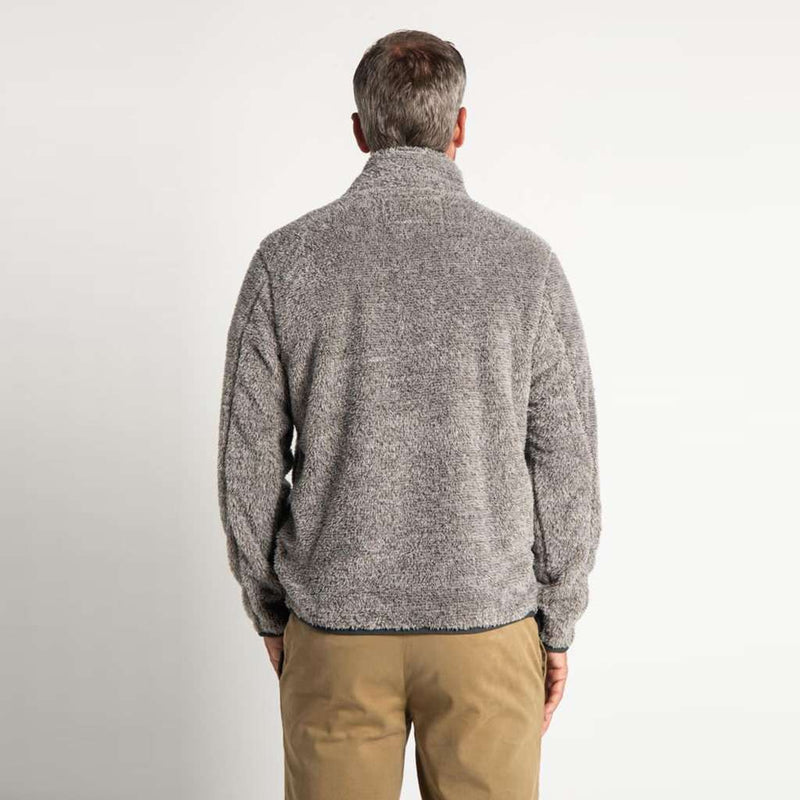 Melange Shag Sherpa Snap Pullover by True Grit - Country Club Prep