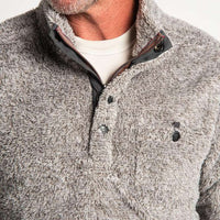 Melange Shag Sherpa Snap Pullover by True Grit - Country Club Prep