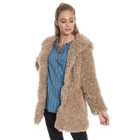 Fluffy Sherpa Hood Coat by Dylan (True Grit) - Country Club Prep