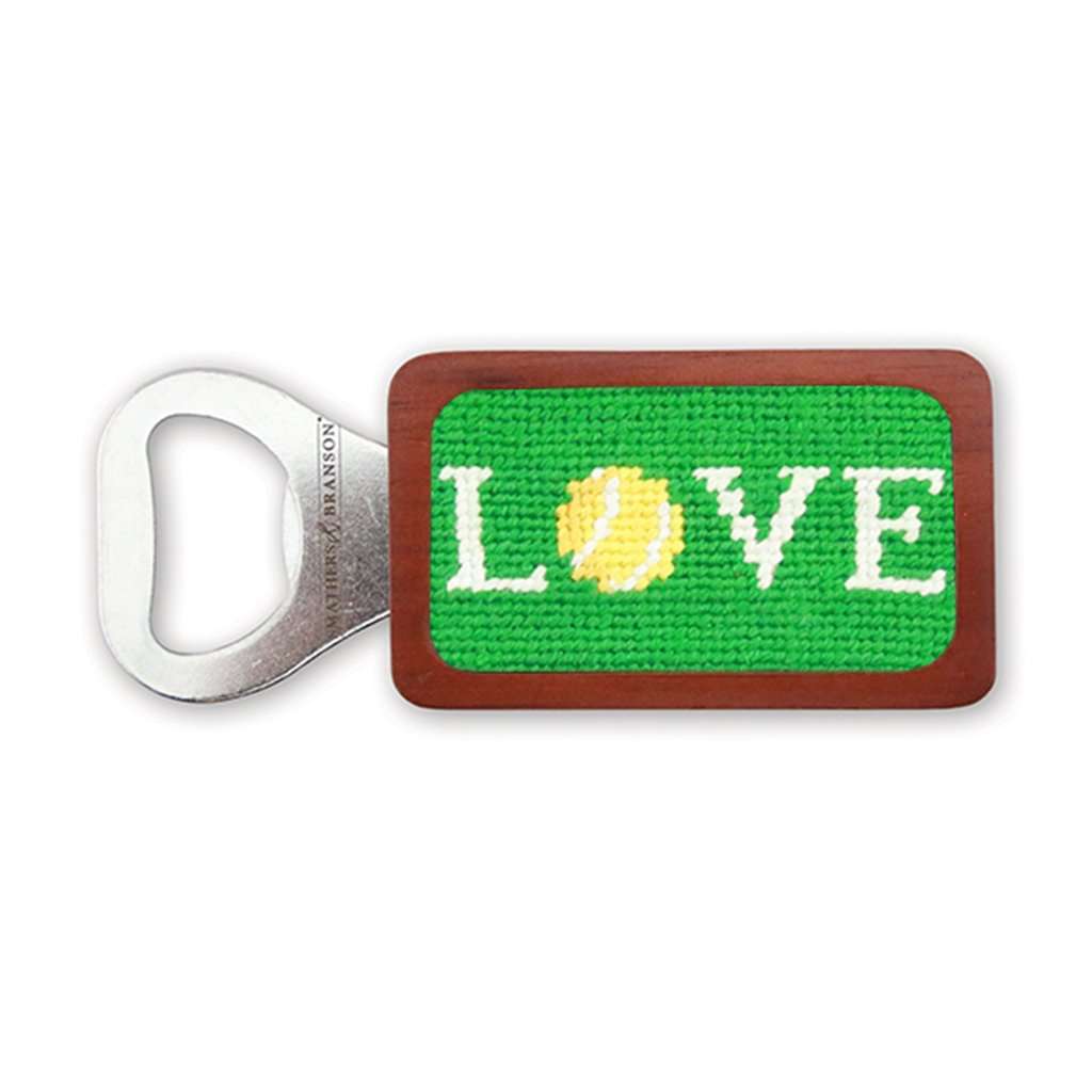 Love All Needlepoint Bottle Opener by Smathers & Branson - Country Club Prep