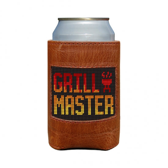 Grill Master Needlepoint Can Cooler by Smathers & Branson - Country Club Prep