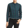 W. 3rd & Sullivan Double-Face Crop Top in Green Plaid by DL1961 - Country Club Prep