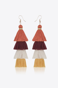 Layered Tassel Earrings - Country Club Prep