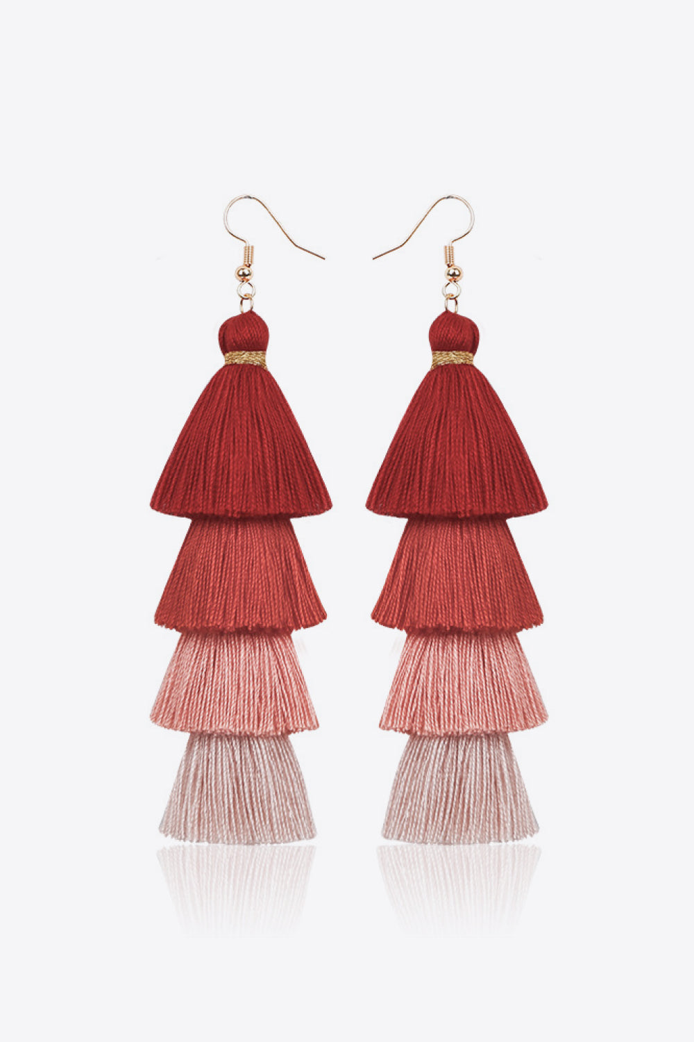 Layered Tassel Earrings - Country Club Prep