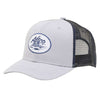 Finner Trucker Hat in Silver by AFTCO - Country Club Prep