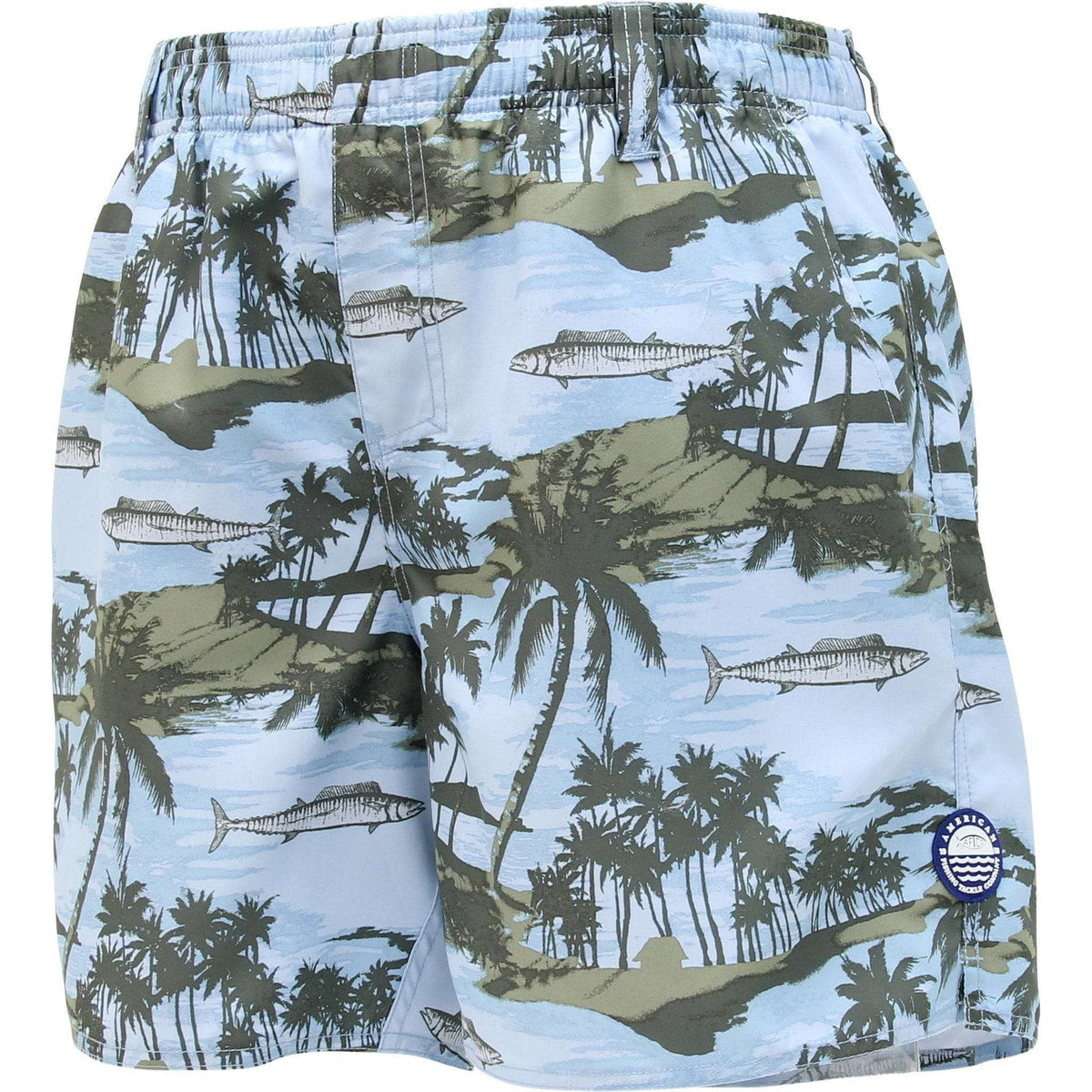 Boatbar Swim Trunks in Sky Blue by AFTCO - Country Club Prep