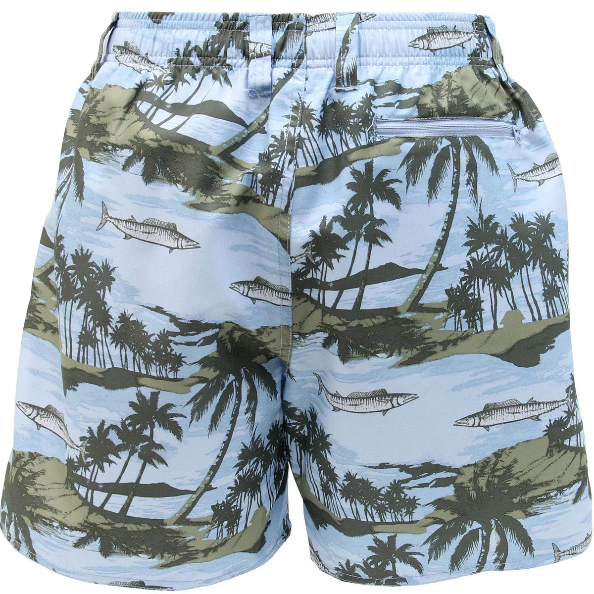 Boatbar Swim Trunks in Sky Blue by AFTCO - Country Club Prep