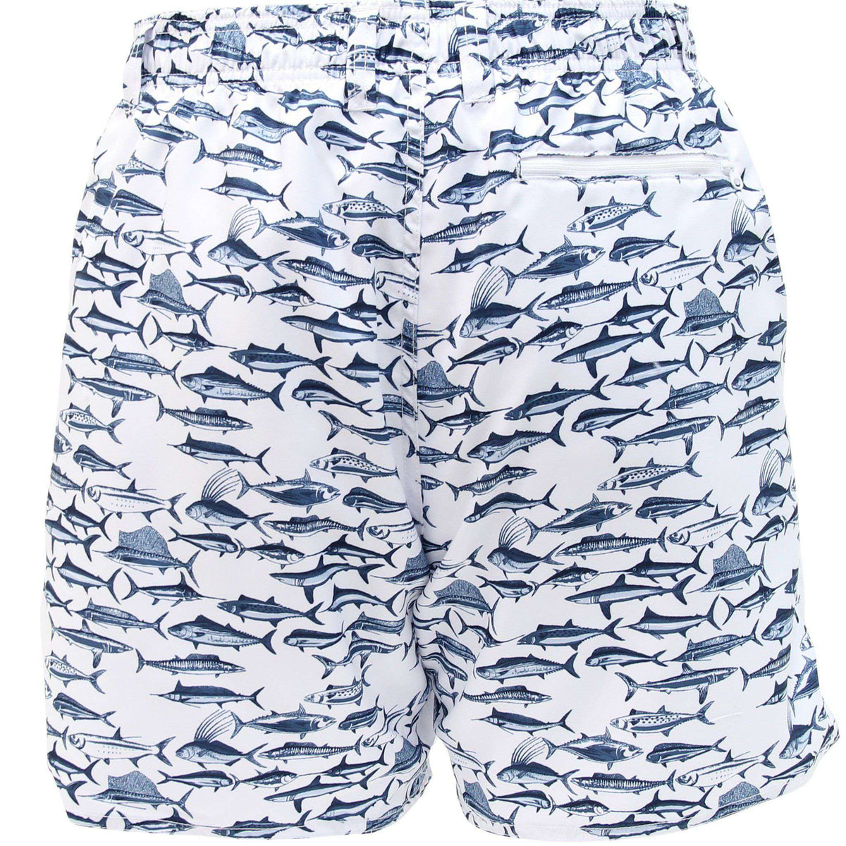 Boatbar Swim Trunks in White by AFTCO - Country Club Prep