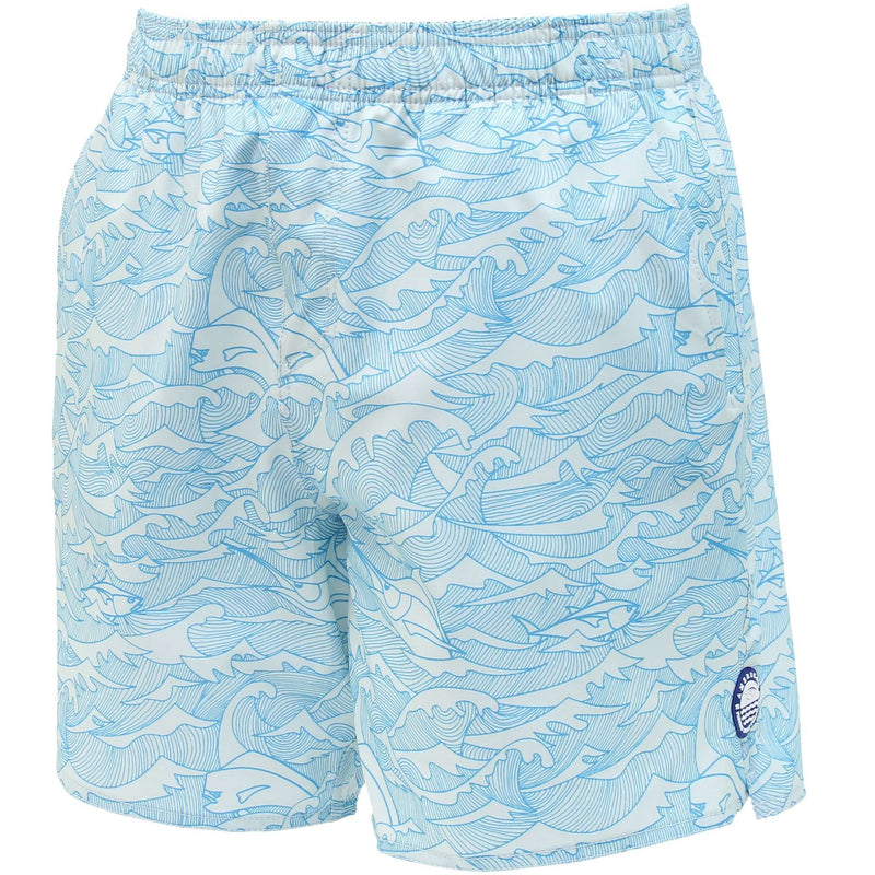 Wavy Gravy Swim Trunks in Vapor by AFTCO - Country Club Prep