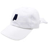Alabama Seersucker Bow Hat in White with Navy by Lauren James - Country Club Prep