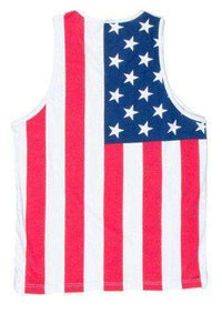American Flag Tank Top in Red, White and Blue by Rowdy Gentleman - Country Club Prep
