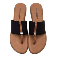 Nice Elastic Sandal Flat by Andre Assous - Country Club Prep