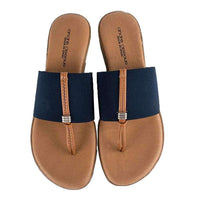 Nice Elastic Sandal Flat by Andre Assous - Country Club Prep
