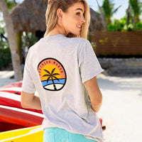 The Sunset Palm Tee by Southern Marsh - Country Club Prep