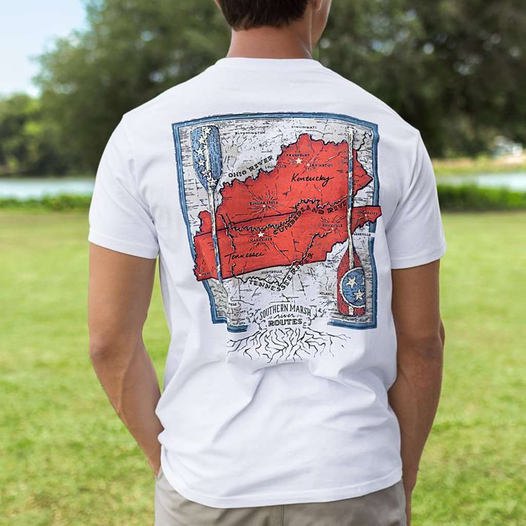 River Route Collection Tee Tennessee & Kentucky by Southern Marsh - Country Club Prep