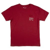 Collegiate Authentic Tee in Maroon with Black Duck by Southern Marsh - Country Club Prep